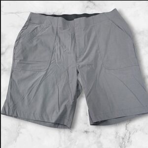 Eddie Bauer Shorts Womens 18W Gray Lightweight Nylon Spandex Outdoor Hiking
